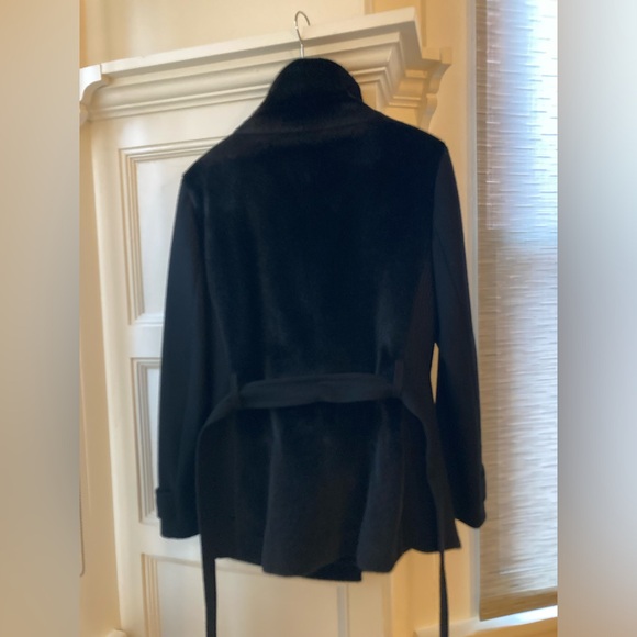 Betsey Johnson Mixed media coat, size 8 - Picture 7 of 9